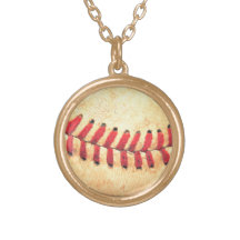 Bola del béisbol del vintage pendientes personalizados