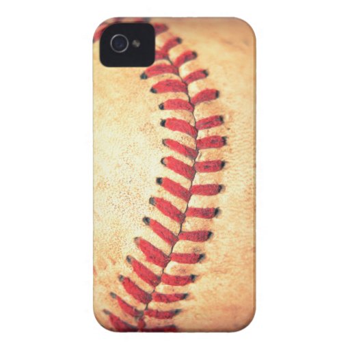 Bola del béisbol del vintage Case-Mate iPhone 4 carcasas