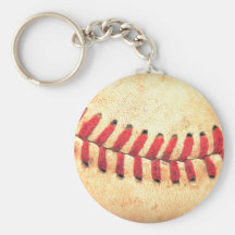 Bola del béisbol del vintage llavero