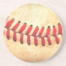 Bola del béisbol del vintage posavasos diseño