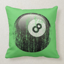 Bola del estilo 8 del Grunge Almohada