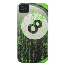Bola del estilo 8 del Grunge iPhone 4 Protector