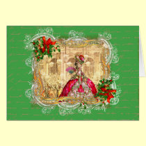 Bola del navidad de Marie Antonieta tarjetas