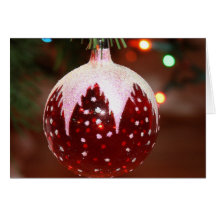Bola del navidad tarjetas