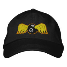 Bola del ojo que vuela 8 gorras bordadas