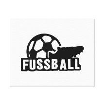 Bola del zapato del fútbol de Fussball Lienzo Envuelto Para Galerías