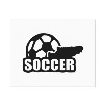 Bola del zapato del fútbol impresiones en lona