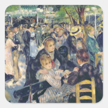 Bola en el Moulin de la Galette, 1876 Etiqueta