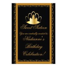 Bola-Personalizar real de la coronación del dulce  Invitaciones Personales
