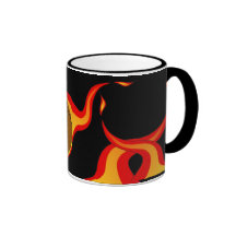 bola-taza llameante de la cesta