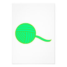 Bola verde del hilado comunicado personal  