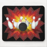 Bola y pernos de bolos: modelo 3D: Mousepad Tapetes De Raton