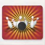 Bola y pernos de bolos: modelo 3D: Mousepad Alfombrilla De Raton