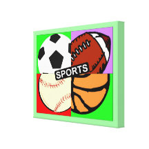 Bolas de los deportes lona estirada galerías