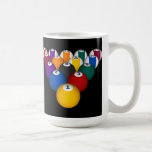 Bolas de piscina: Billares: Taza de café: Bolas de