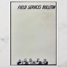 Boletín de servicios de campo tarjeta publicitaria