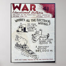 Boletín educativo de la guerra - 41 poster