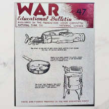 Boletín educativo de la guerra - 47 tarjeton