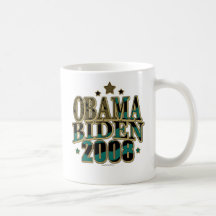Boleto de Obama Biden '08 Tazas De Café