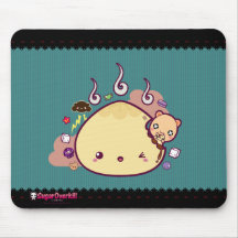 ¡Bollo de Kawaii atacado! Alfombrilla De Ratones