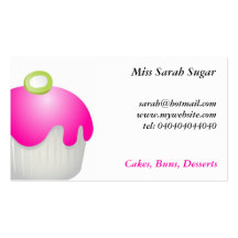 Bollos del caramelo, Srta. Sarah Sugar, Tarjeta De Visita
