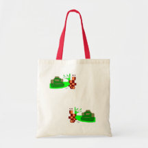 bolsa con dos caracoles verdes