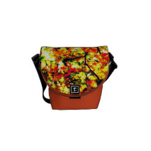 Bolsa de mensajero de las hojas de otoño la mini bolsa de mensajeria 
