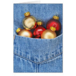 Bolsillo de la tarjeta de los ornamentos
