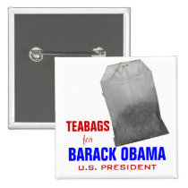 Bolsitas de té para Obama botones