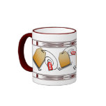 Bolsitas de té que agitan taza