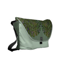 Bolso abstracto floral del viajero de Nouveau del  Bolsas De Mensajería