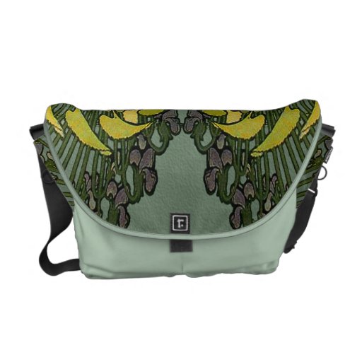 Bolso abstracto floral del viajero de Nouveau del  Bolsa De Mensajería