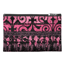 Bolso accesorio rosado de la flor de lis