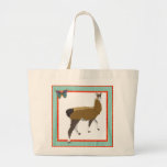 Bolso afortunado del arte de la llama bolsa lienzo