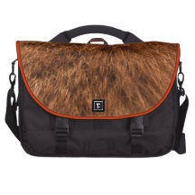 Bolso anaranjado del ordenador portátil de la piel