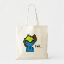 bolso azul de la corteza del perrito bolsa