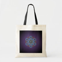 Bolso azul de la flor bolsa de mano