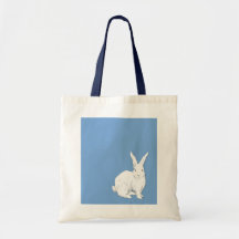 Bolso azul del conejo bolsas de mano