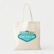 Bolso azul del logotipo de Las Vegas del trullo li Bolsa De Mano