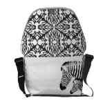 Bolso blanco y negro hermoso bolsas de mensajería