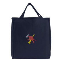 Bolso bordado bombero bolsas de mano bordadas
