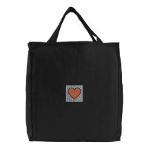 Bolso bordado corazón coralino bolsas bordadas