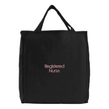 Bolso bordado de la enfermera registradoa bolsas