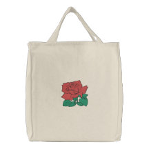 Bolso bordado del rosa rojo bolsas bordadas