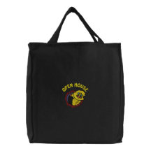 Bolso bordado divertido de la casa abierta del age bolsa de mano bordada