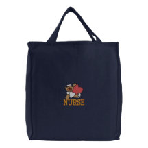 Bolso bordado enfermera del oso de peluche bolsa bordada