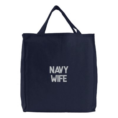 Bolso bordado ESPOSA de la MARINA DE GUERRA Bolsa De Mano Bordada Bolso bordado ESPOSA de la MARINA DE GUERRA Bolsa De Mano Bordada