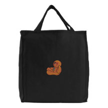 Bolso bordado hombre de pan de jengibre bolsa bordada