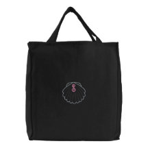 Bolso bordado inicial personalizado bolsa