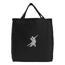 Bolso bordado logotipo blanco bolsa de mano bordada
